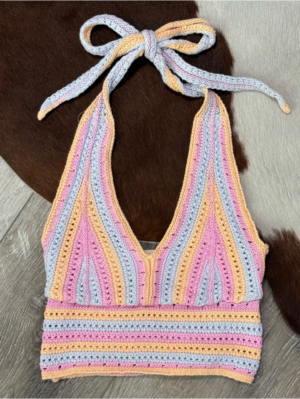 Hollister Crochet Halter Summer Top
